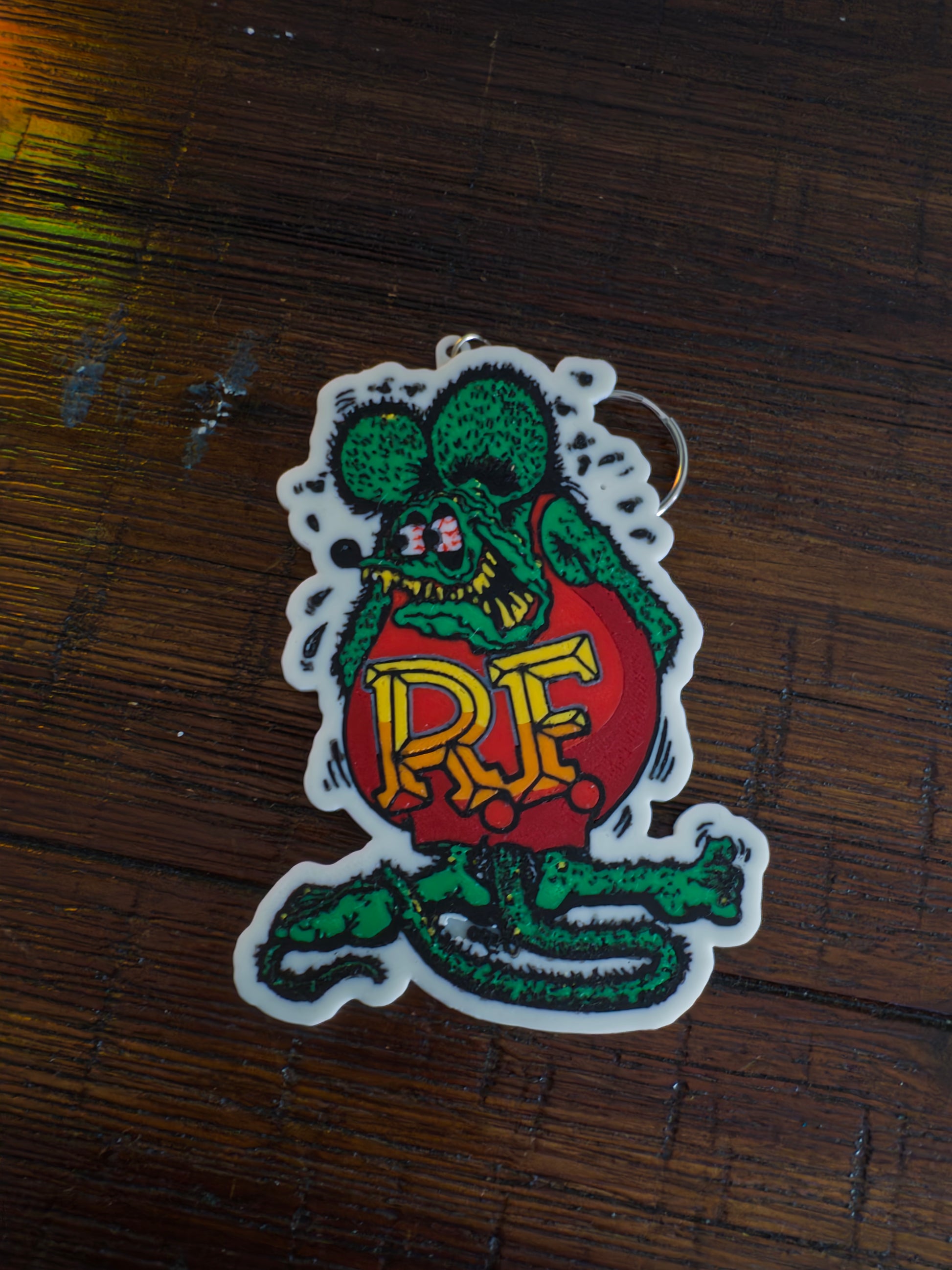 Rat Fink "RF" - Keychain