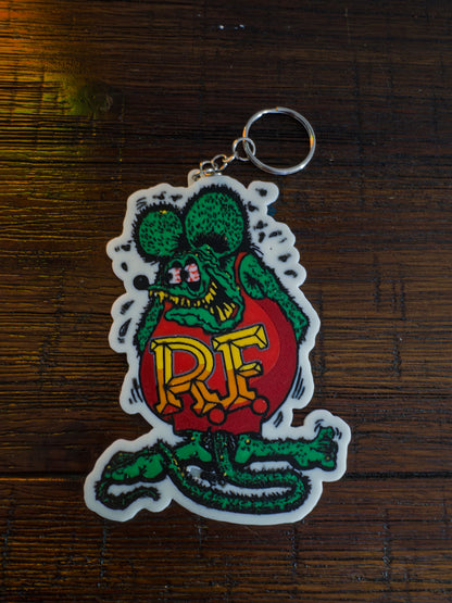 Rat Fink "RF" - Keychain
