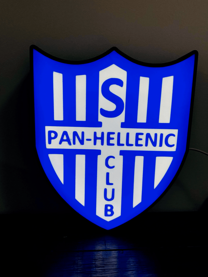 Pan-Hellenic Football Club Logo - Soccer Team Light Up Logo/Sign