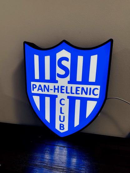 Pan-Hellenic Football Club Logo - Soccer Team Light Up Logo/Sign