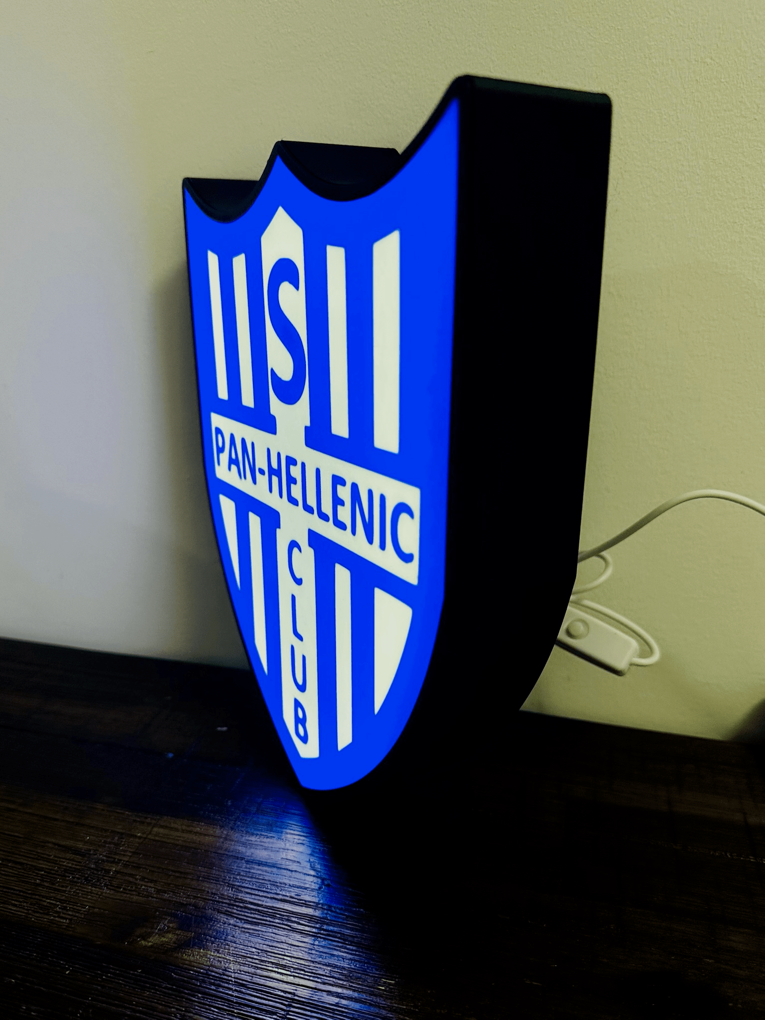 Pan-Hellenic Football Club Logo - Soccer Team Light Up Logo/Sign