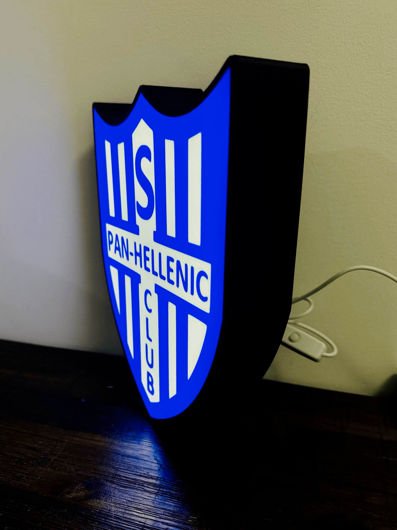 Pan-Hellenic Football Club Logo - Soccer Team Light Up Logo/Sign