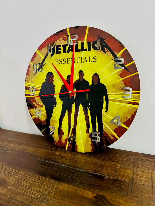 Rock Around the Clock! Metallica Clock - Silent Mechanism and easy to hang