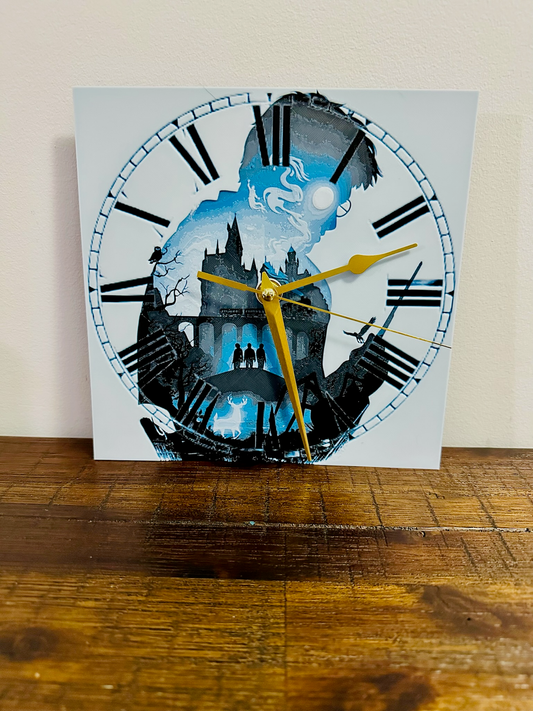 Harry Potter Detailed Imagery Clock - Silent Mechanism and easy to hang
