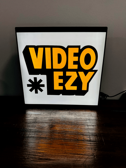 Video Ezy Logo - Light Up Logo/Wall Art