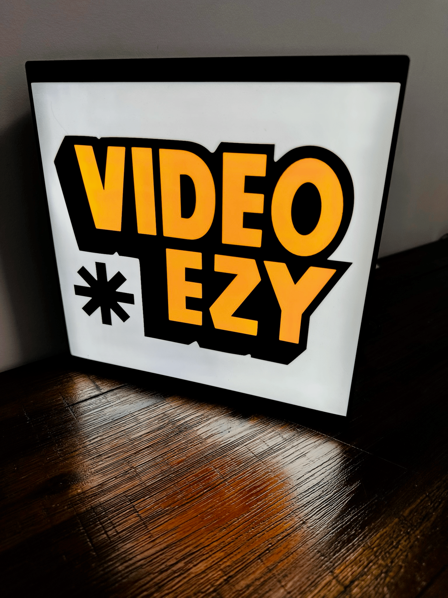 Video Ezy Logo - Light Up Logo/Wall Art