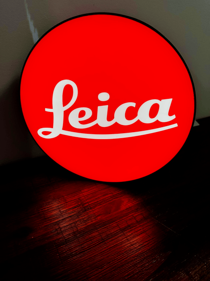 Leica - Camera Brand Logo - Light Up Logo/Wall Art
