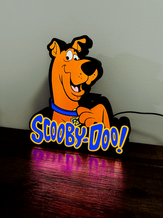 Scooby Doo and Logo - Light up Sign - USB Powered