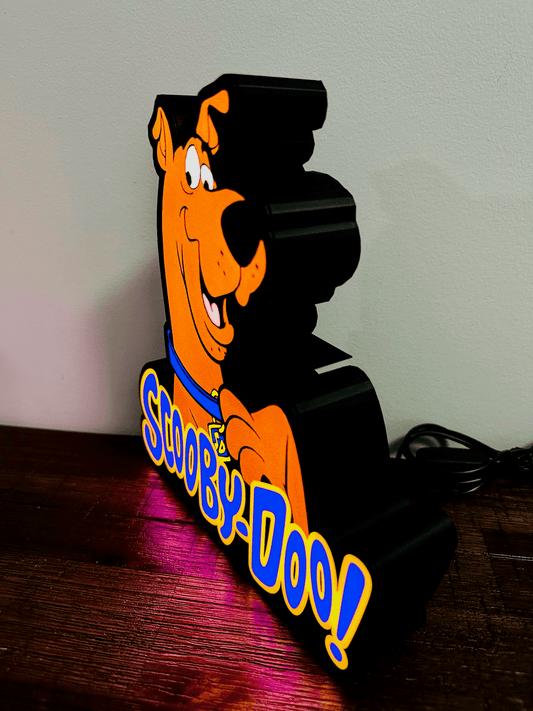 Scooby Doo and Logo - Light up Sign - USB Powered