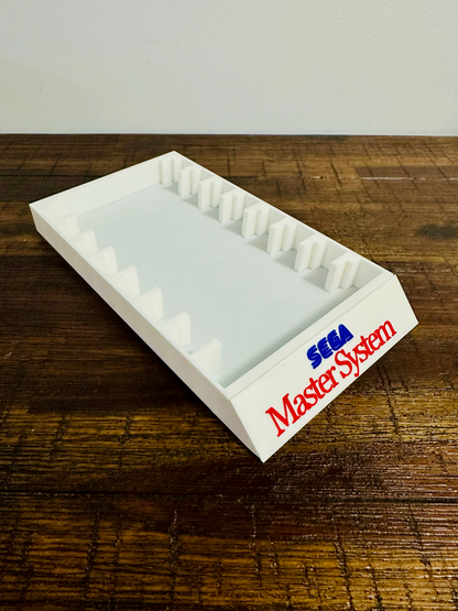 Sega Master System Game Cartridge Holder - 8 Slots - 2-Colour Logo