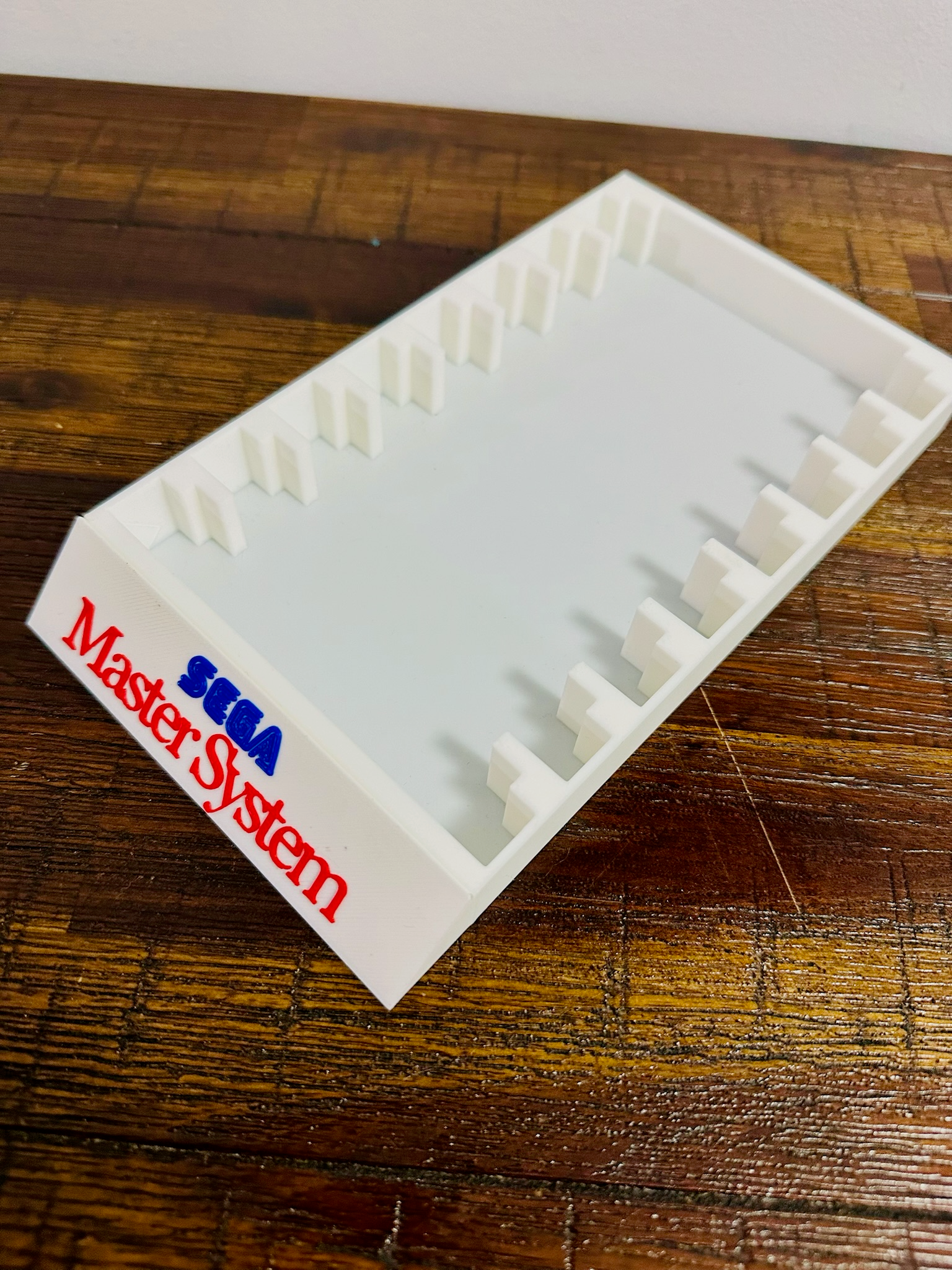 Sega Master System Game Cartridge Holder - 8 Slots - 2-Colour Logo