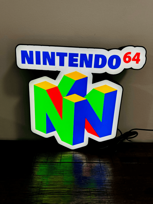 Nintendo 64 N64 Logo - Light Up Logo/Wall Art