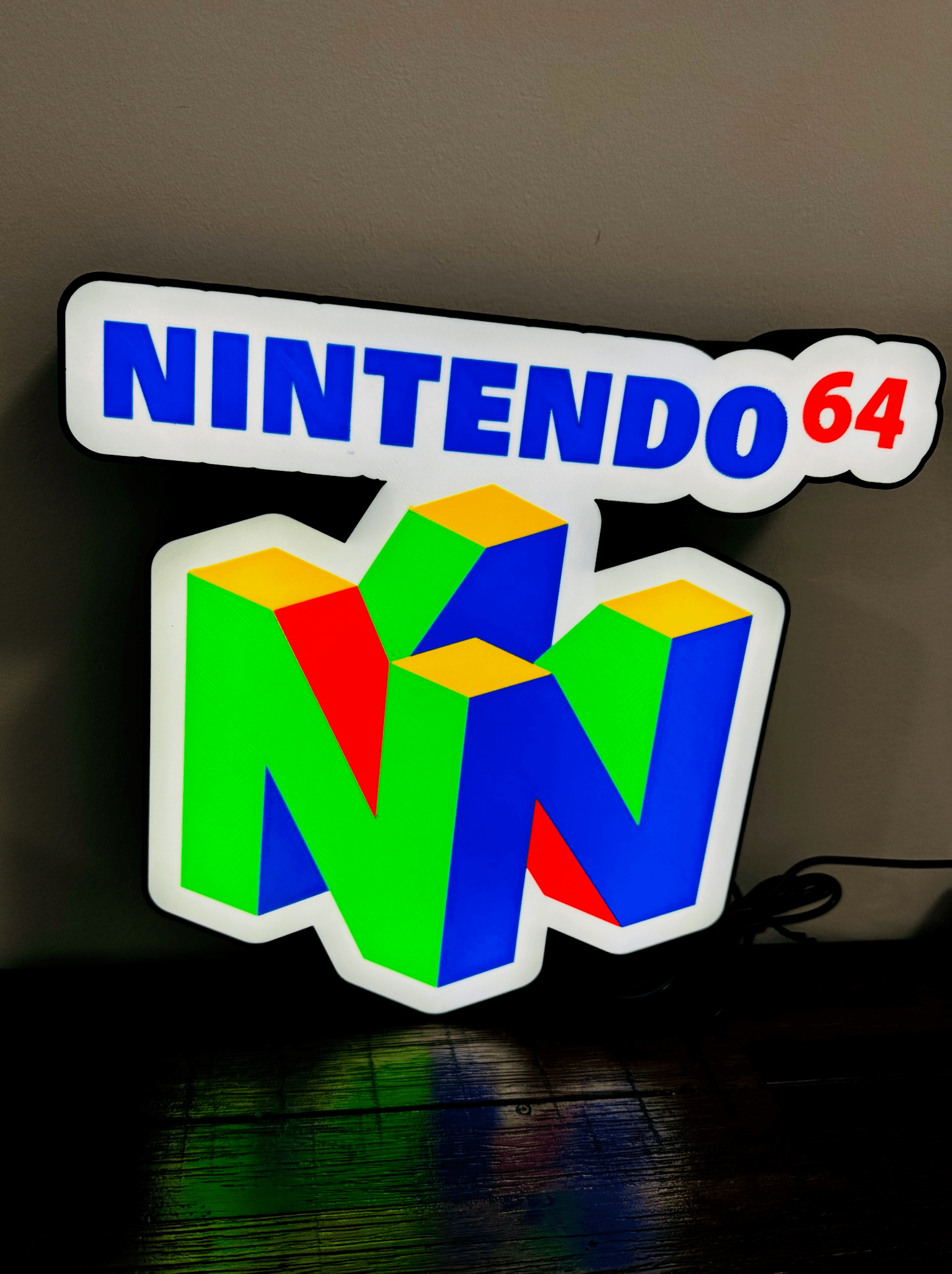 Nintendo 64 N64 Logo - Light Up Logo/Wall Art