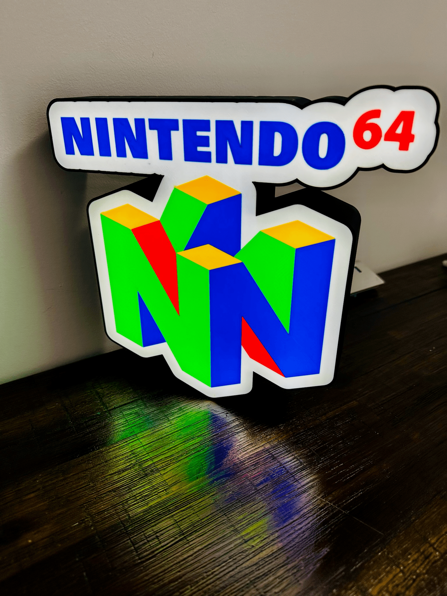 Nintendo 64 N64 Logo - Light Up Logo/Wall Art