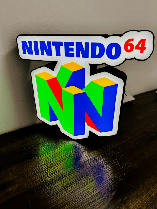 Nintendo 64 N64 Logo - Light Up Logo/Wall Art