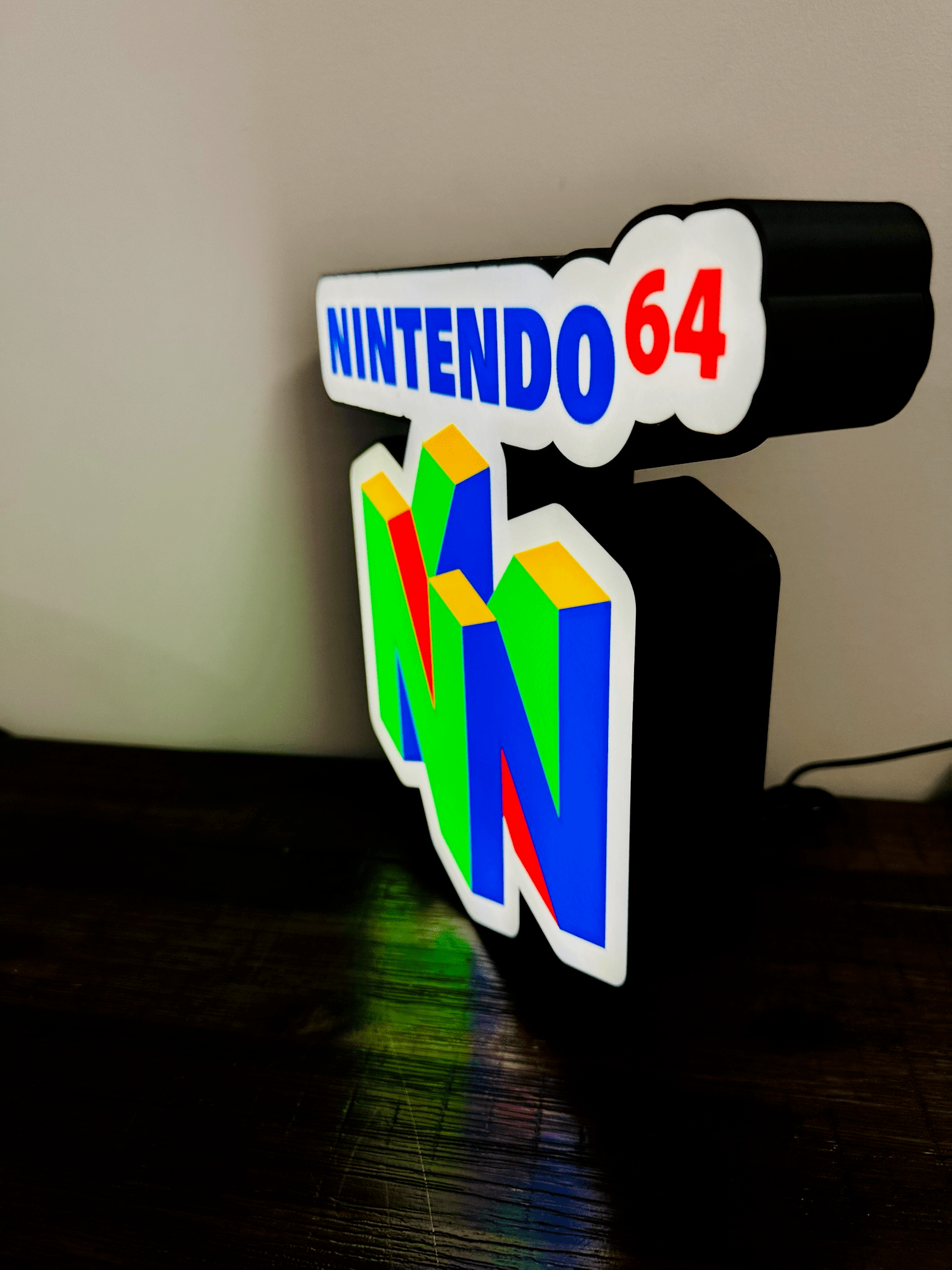 Nintendo 64 N64 Logo - Light Up Logo/Wall Art