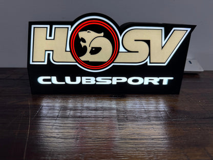 HSV Club Sport Logo - Light up sign - USB Powered