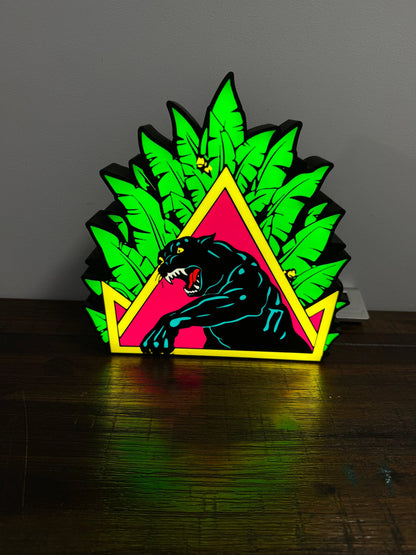 Santa Cruz Natas Panther Skate - Light Up Artwork / Wall Art / Sign