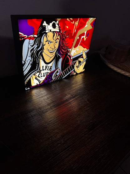 LED Light-Up Sign: Eddie Munson's Final Solo - Hellfire Club Edition 🎸
