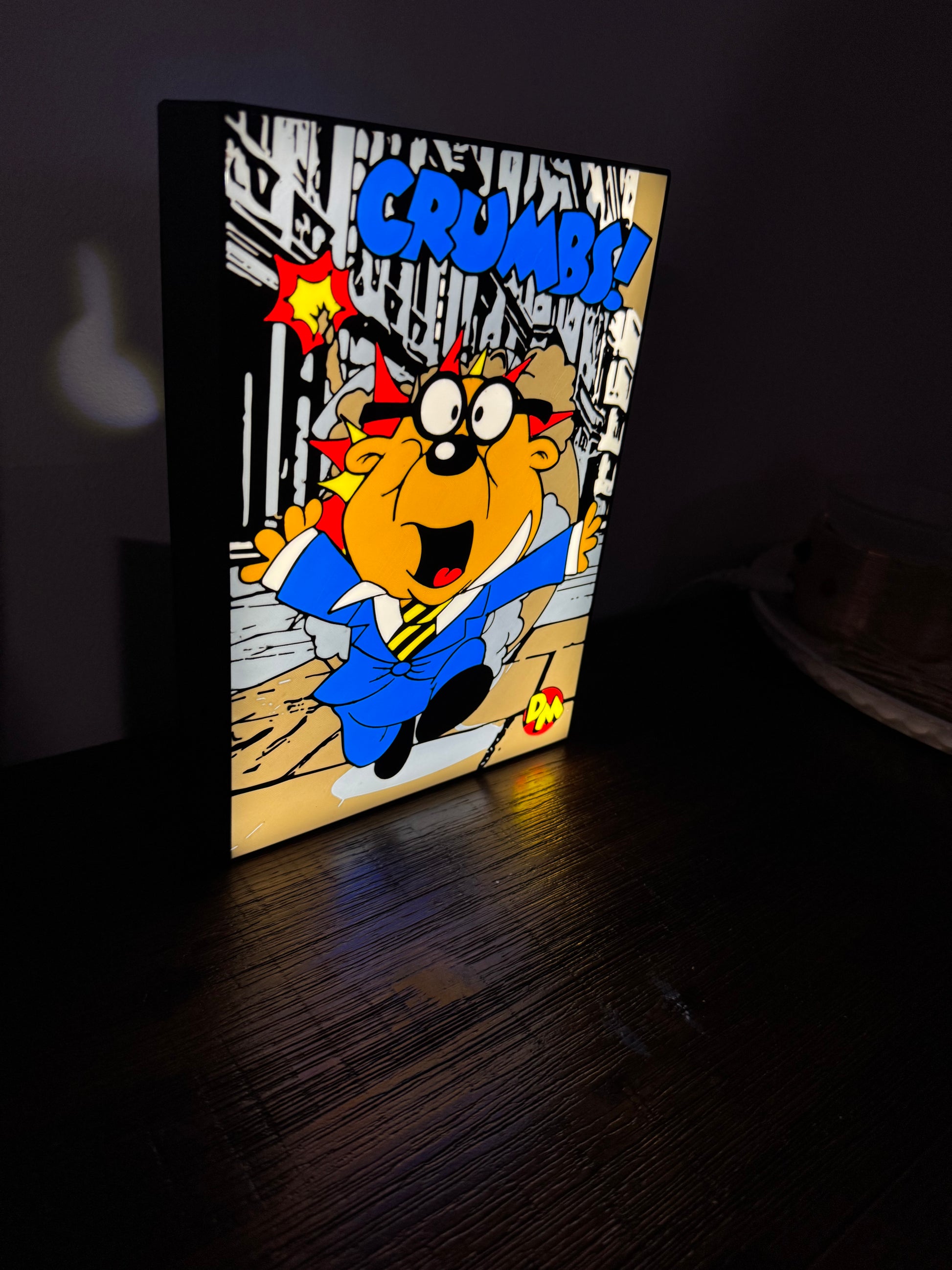 Danger Mouse: Penfold "CRUMBS!" LED Illuminated Wall Sign