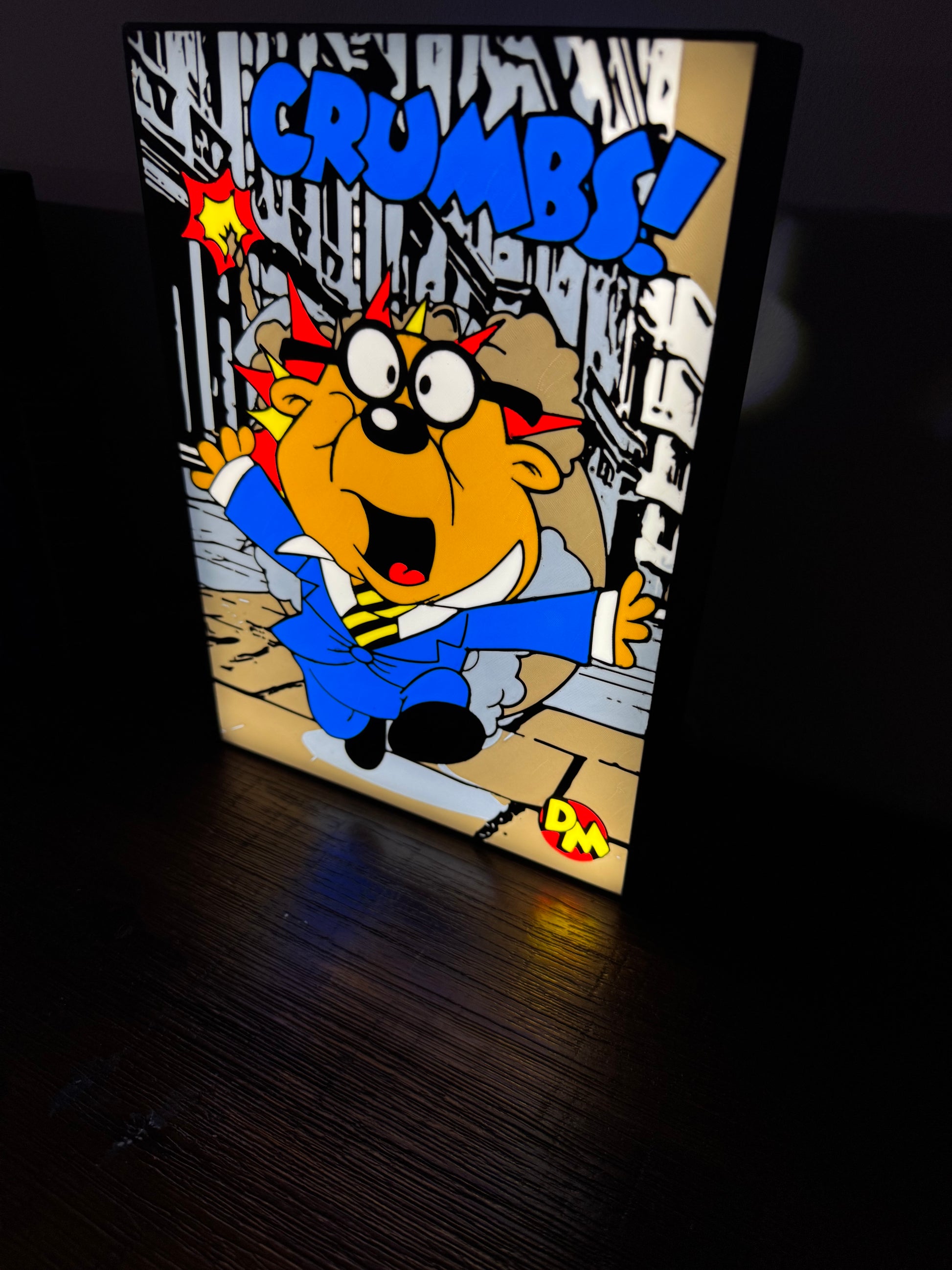 Danger Mouse: Penfold "CRUMBS!" LED Illuminated Wall Sign