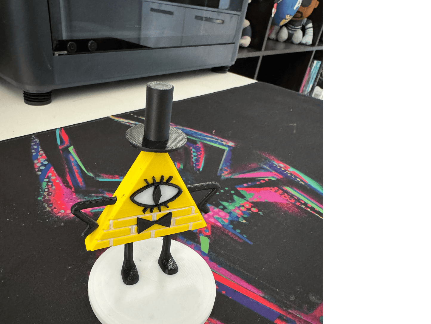 Bill Cipher (Gravity Falls) Figurine - Plastic Model - Michael's 3D World