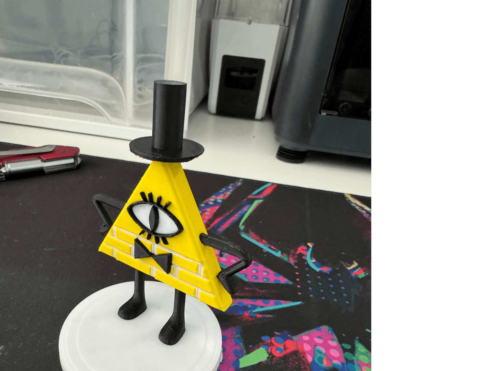 Bill Cipher (Gravity Falls) Figurine - Plastic Model - Michael's 3D World