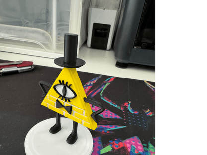 Bill Cipher (Gravity Falls) Figurine - Plastic Model - Michael's 3D World