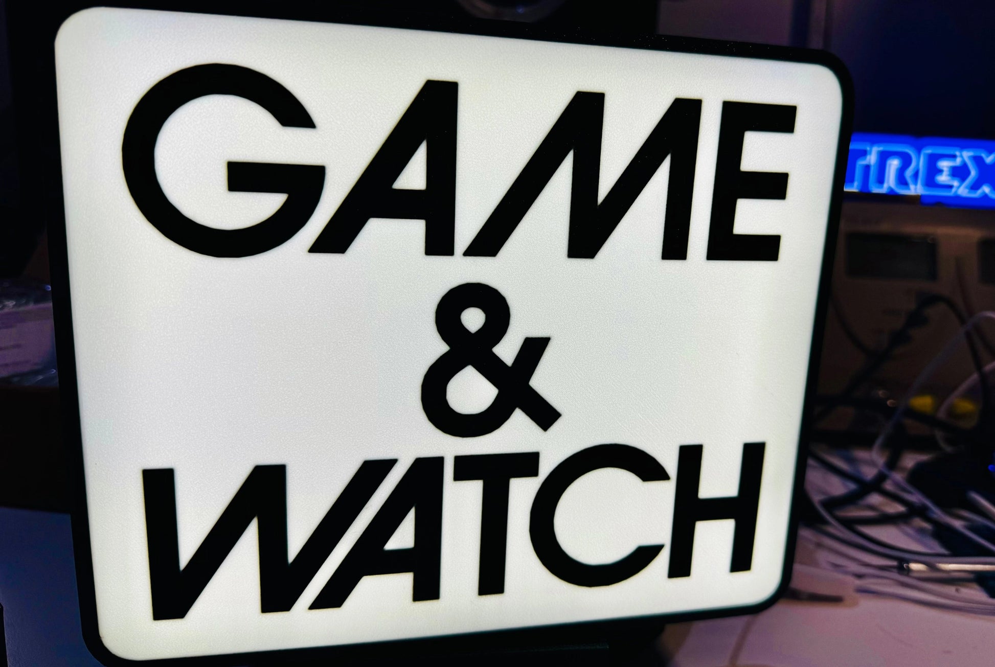 Nintendo's Famous Game & Watch series - A very brilliant and striking Logo in Light up Sign - Michael's 3D World
