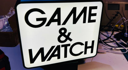 Nintendo's Famous Game & Watch series - A very brilliant and striking Logo in Light up Sign - Michael's 3D World