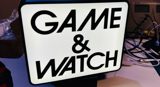 Nintendo's Famous Game & Watch series - A very brilliant and striking Logo in Light up Sign - Michael's 3D World
