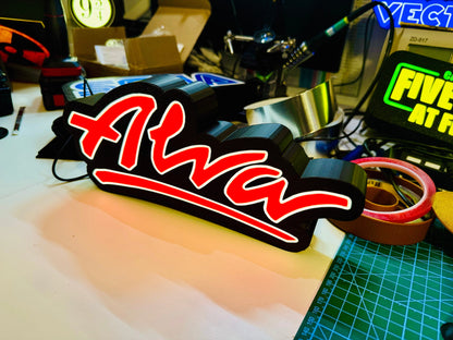 Alva - Light up Logo / Sign - USB Powered - Michael's 3D World