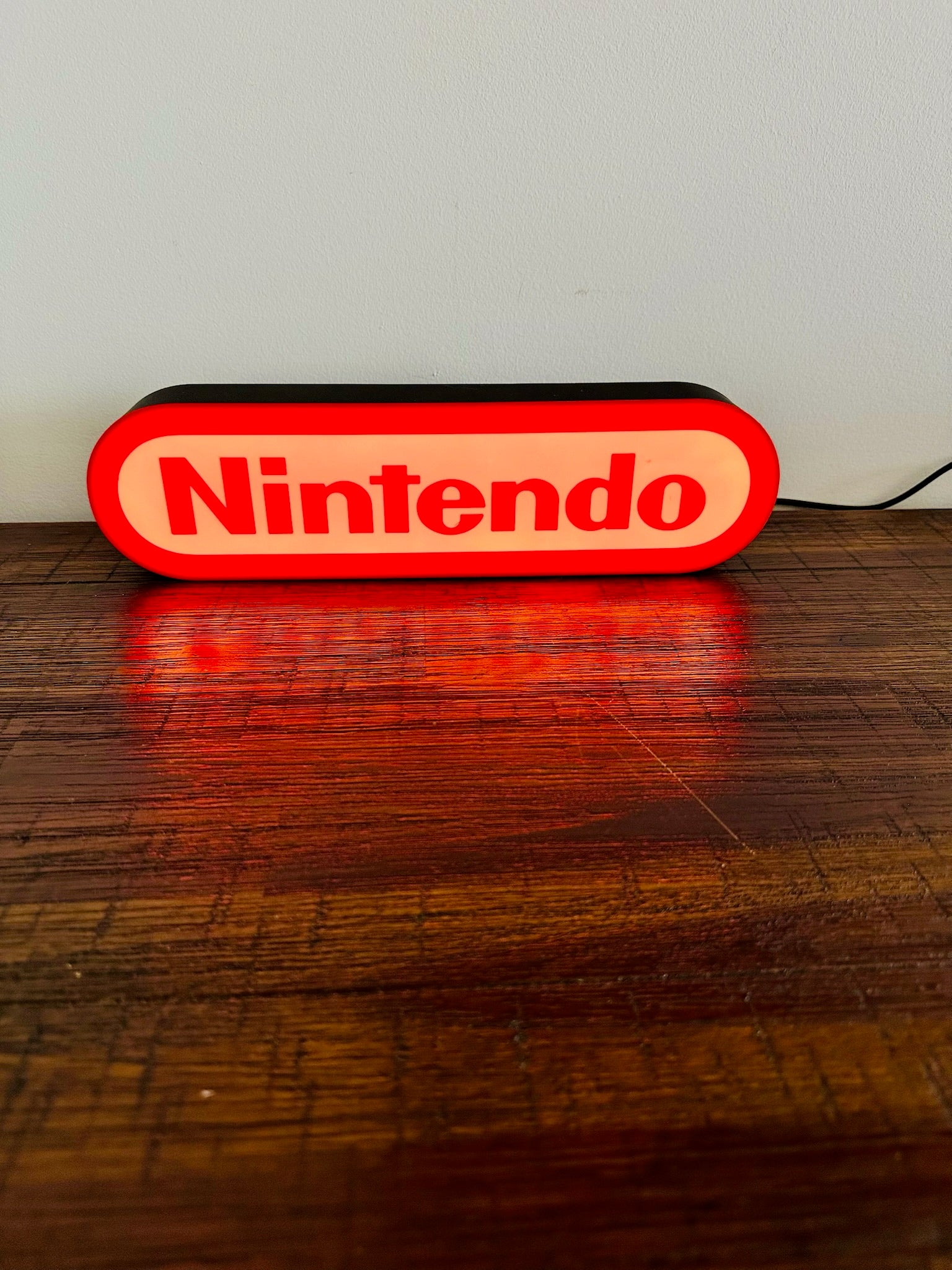 Nintendo Logo LED Light-Up Display Sign - Illuminate Your Gaming Space! 🎮