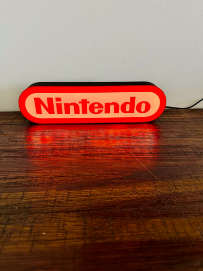 Nintendo Logo LED Light-Up Display Sign - Illuminate Your Gaming Space! 🎮