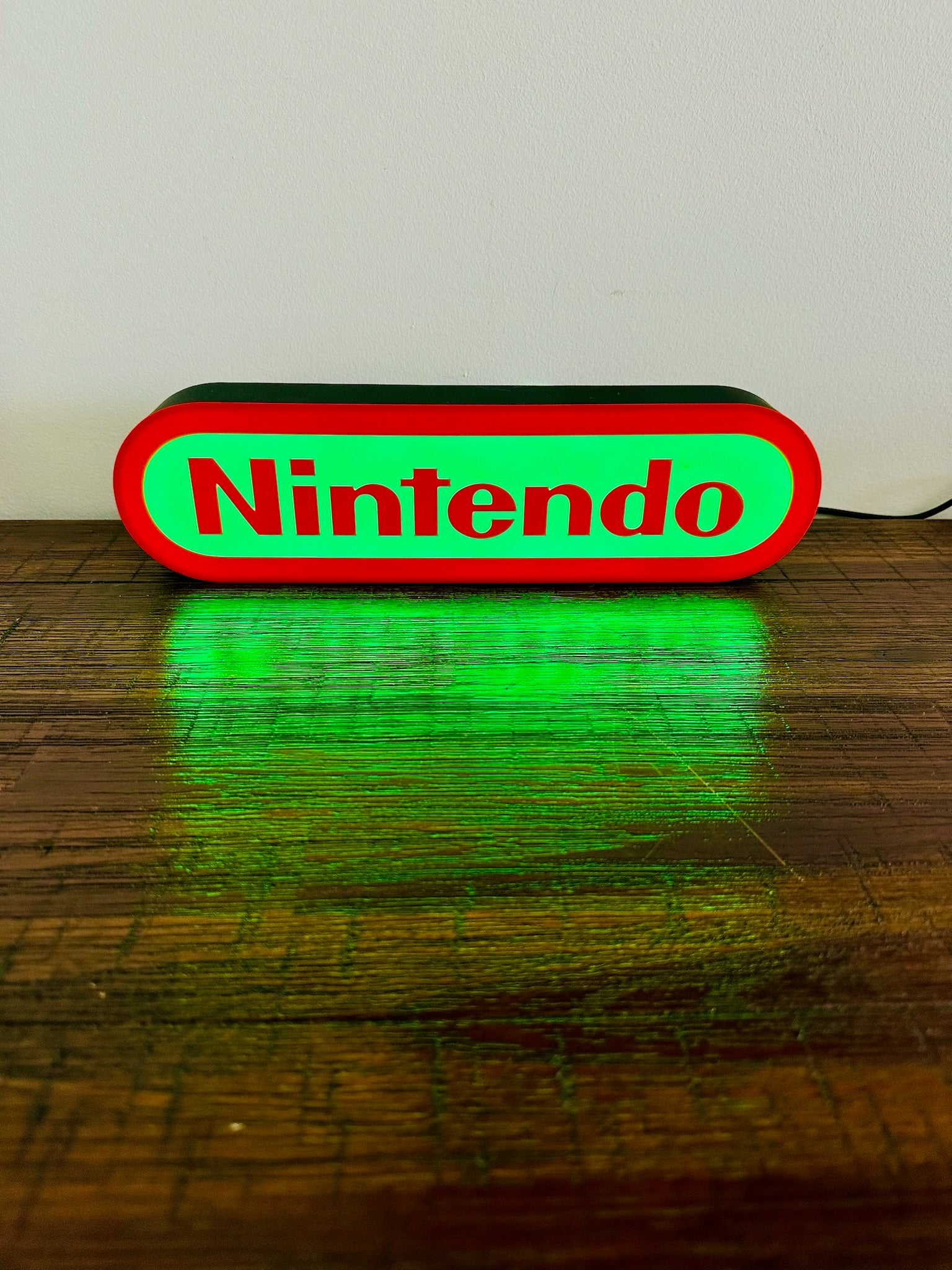 Nintendo Logo LED Light-Up Display Sign - Illuminate Your Gaming Space! 🎮