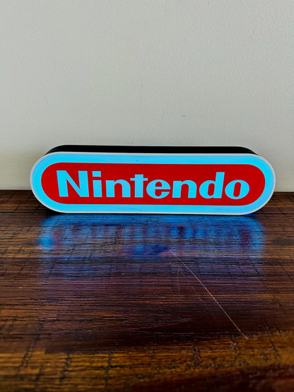Nintendo Logo LED Light-Up Display Sign - Illuminate Your Gaming Space! 🎮
