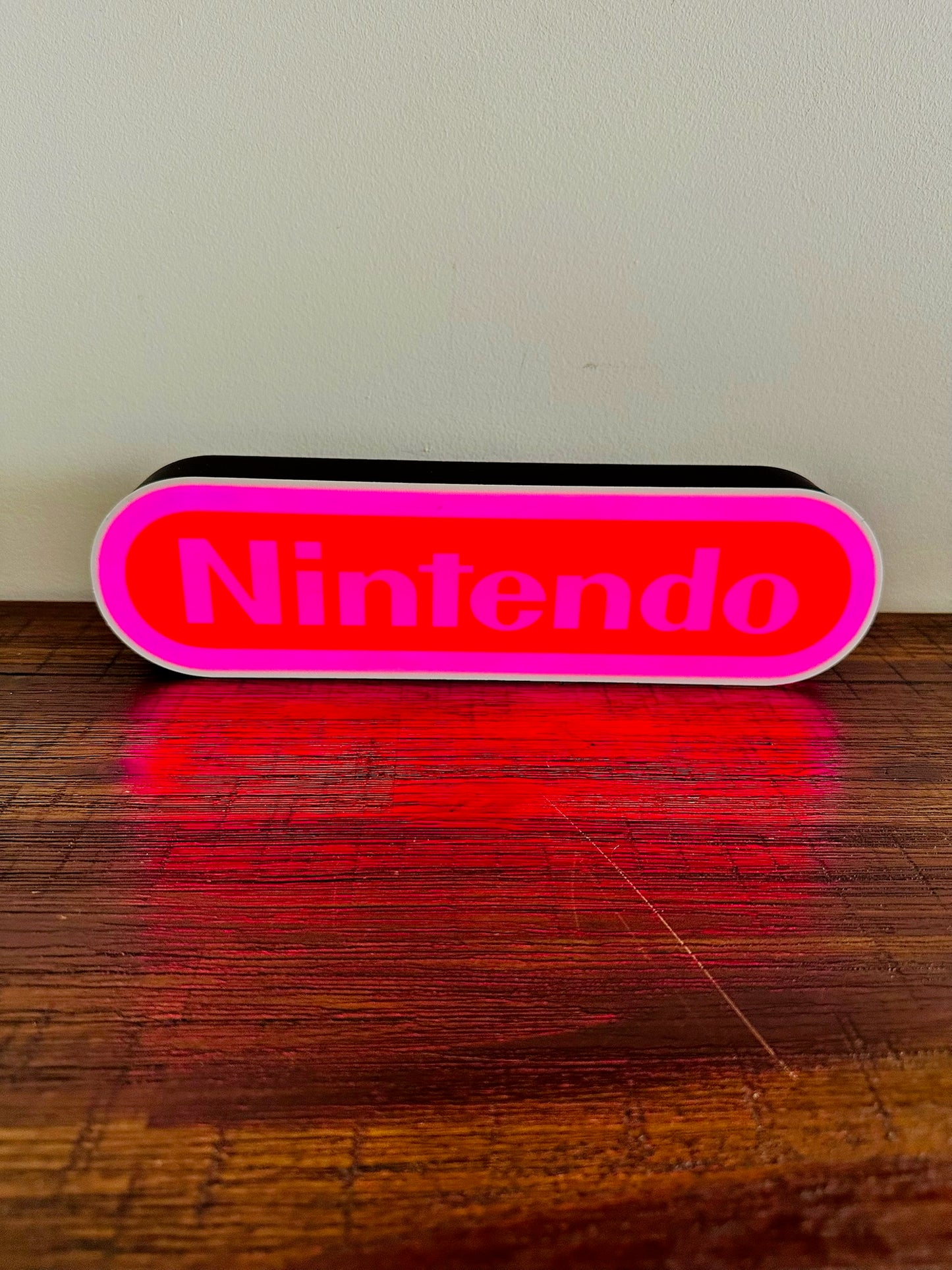 Nintendo Logo LED Light-Up Display Sign - Illuminate Your Gaming Space! 🎮