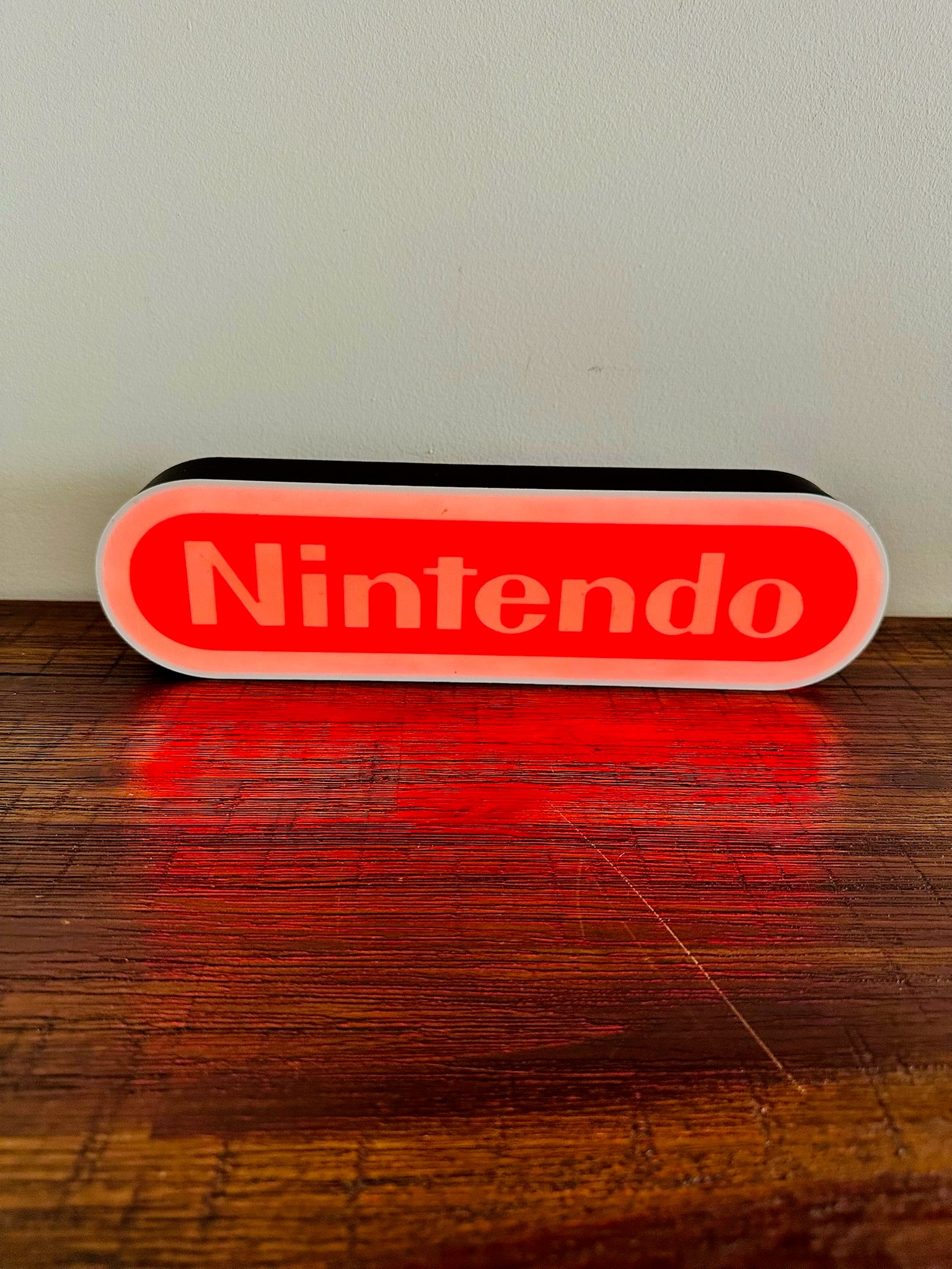 Nintendo Logo LED Light-Up Display Sign - Illuminate Your Gaming Space! 🎮