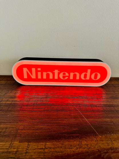 Nintendo Logo LED Light-Up Display Sign - Illuminate Your Gaming Space! 🎮