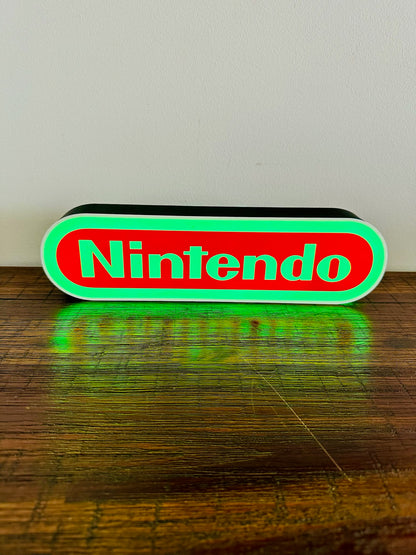 Nintendo Logo LED Light-Up Display Sign - Illuminate Your Gaming Space! 🎮