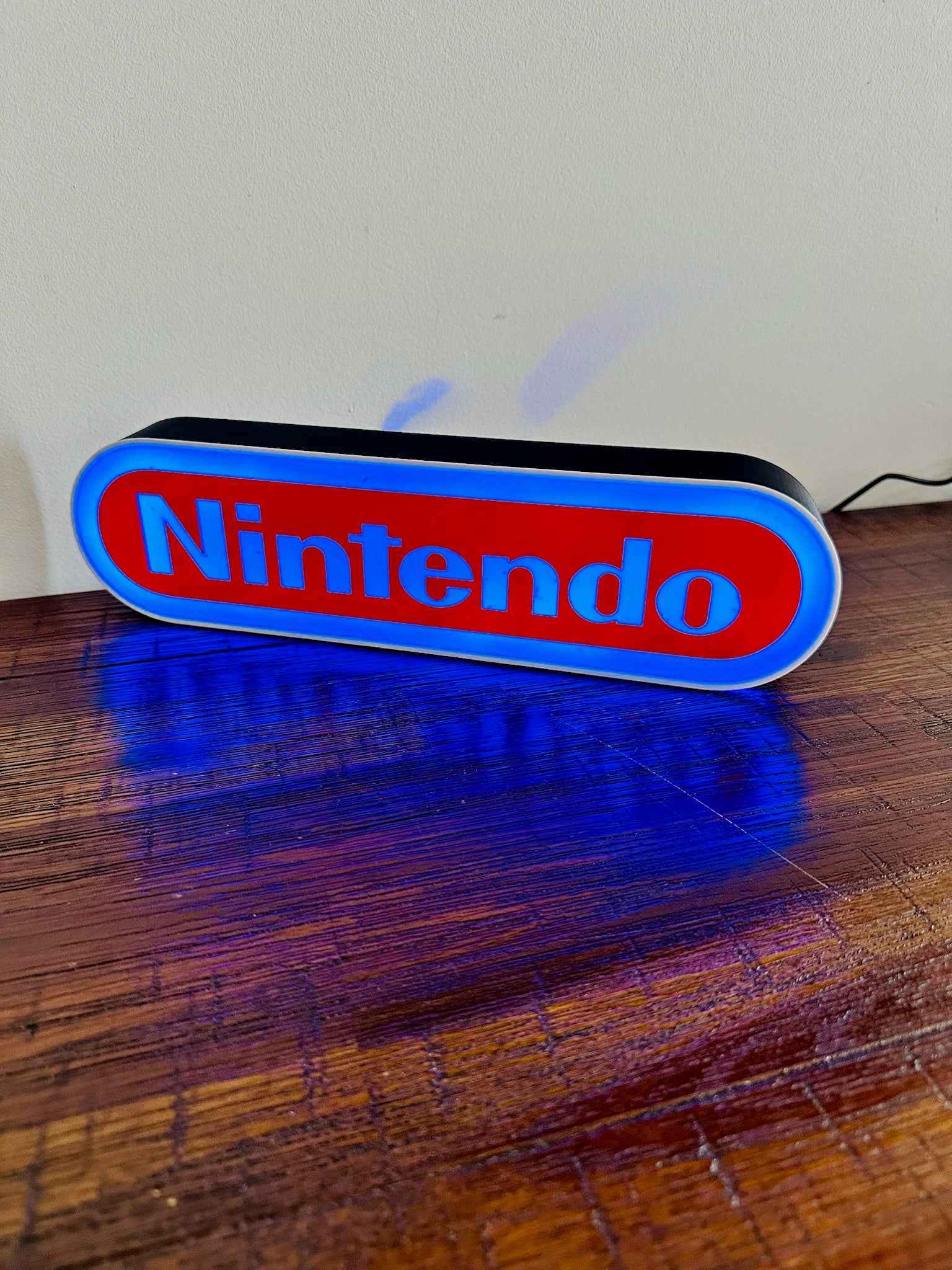 Nintendo Logo LED Light-Up Display Sign - Illuminate Your Gaming Space! 🎮