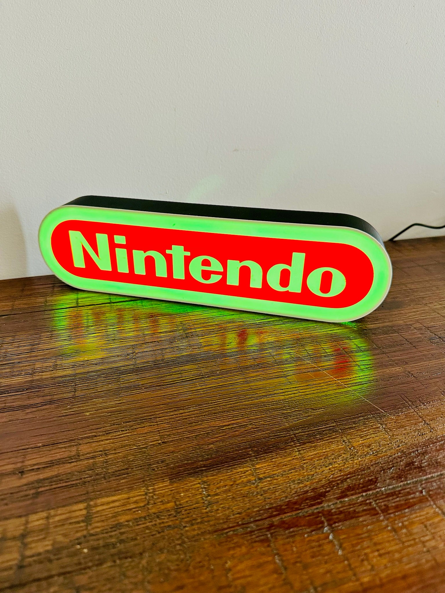 Nintendo Logo LED Light-Up Display Sign - Illuminate Your Gaming Space! 🎮