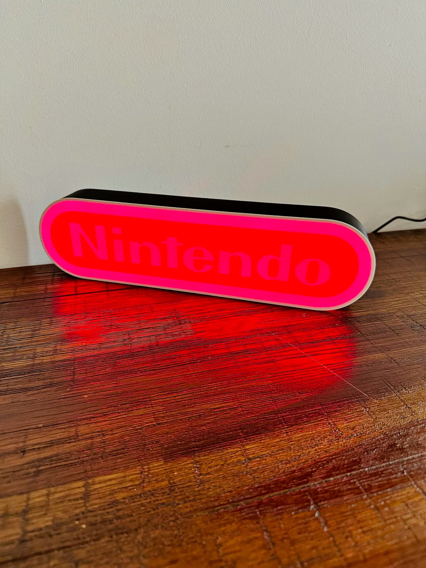 Nintendo Logo LED Light-Up Display Sign - Illuminate Your Gaming Space! 🎮