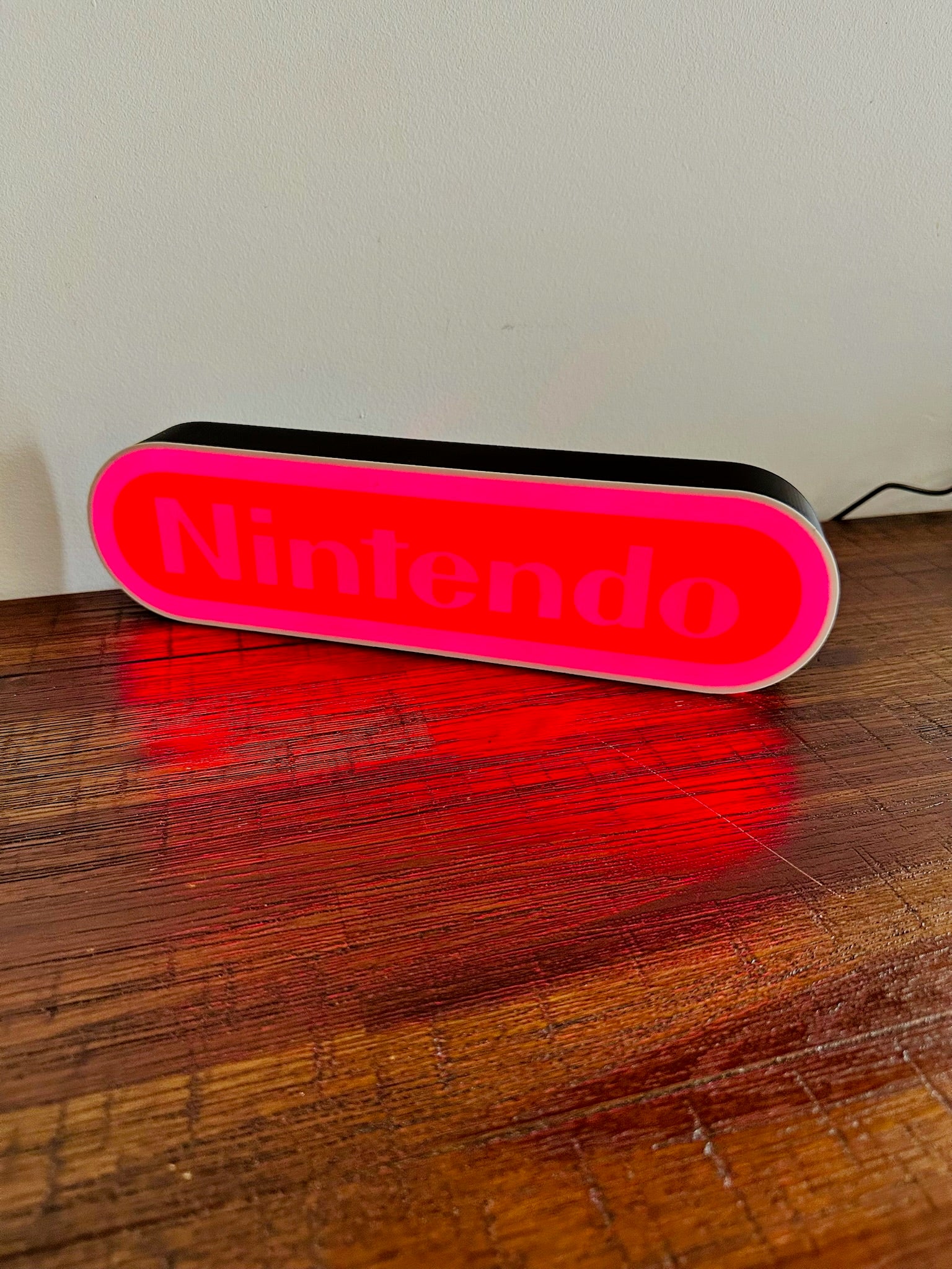 Nintendo Logo LED Light-Up Display Sign - Illuminate Your Gaming Space! 🎮