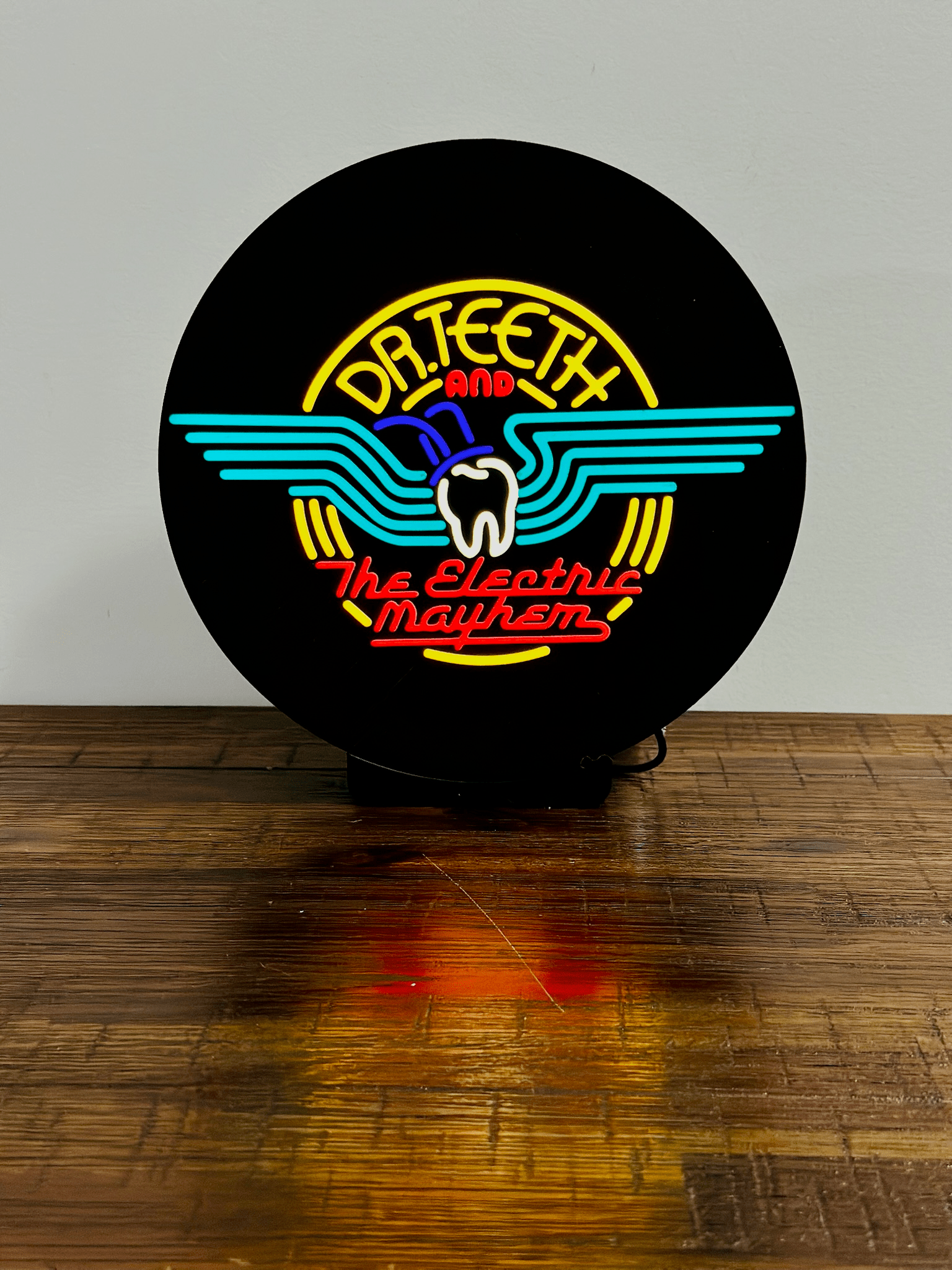 Dr. Teeth and The Electric Mayhem - Light up Sign / Wall Art - USB Powered