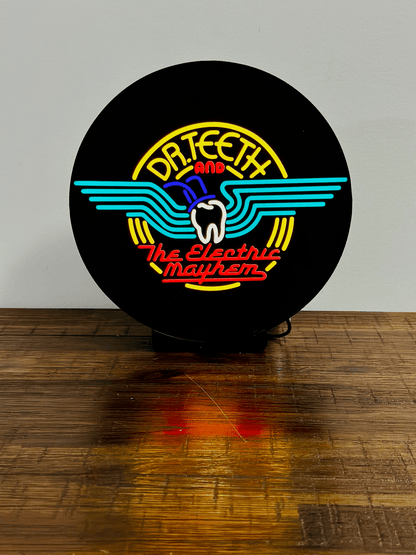 Dr. Teeth and The Electric Mayhem - Light up Sign / Wall Art - USB Powered