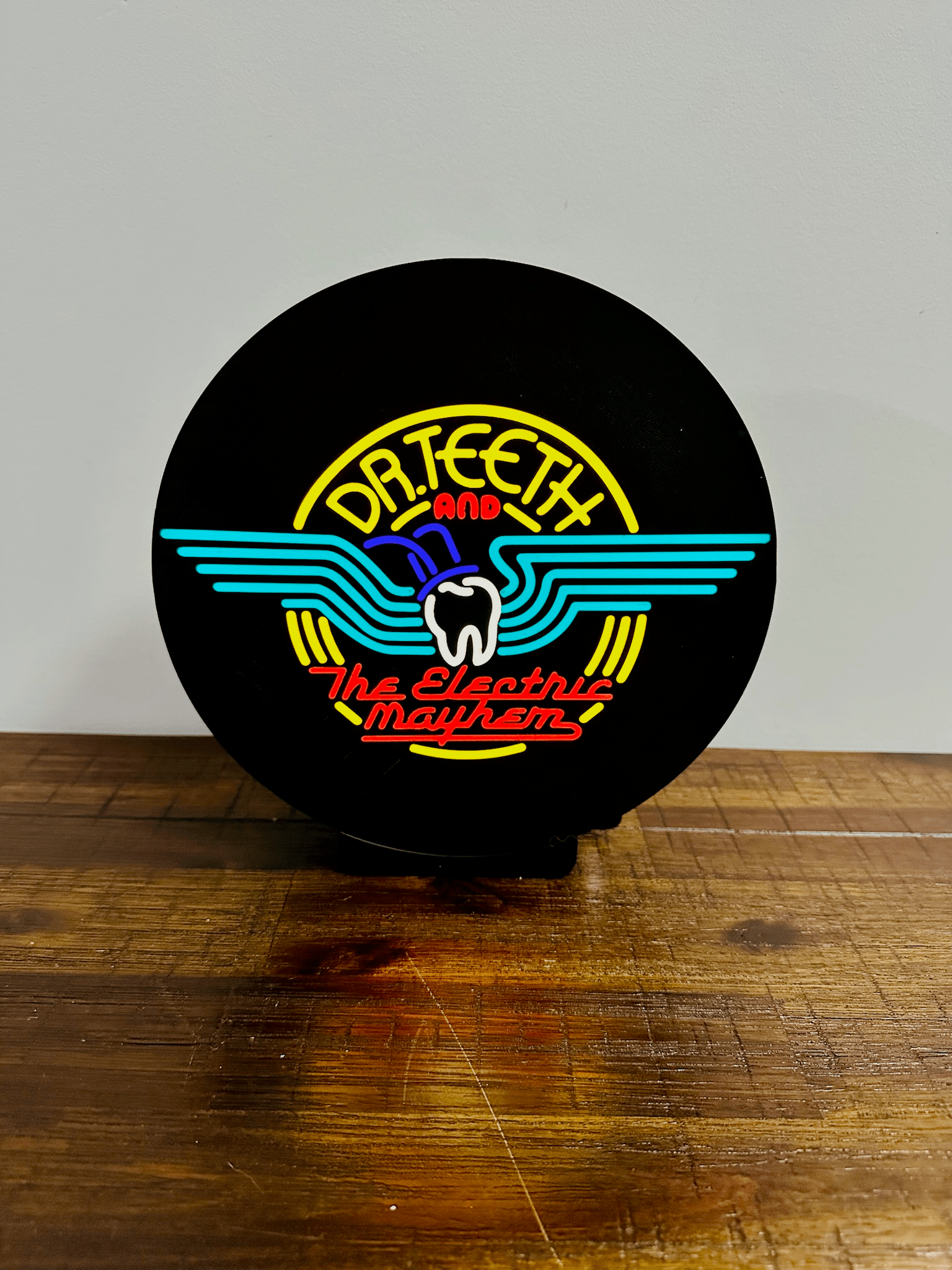 Dr. Teeth and The Electric Mayhem - Light up Sign / Wall Art - USB Powered