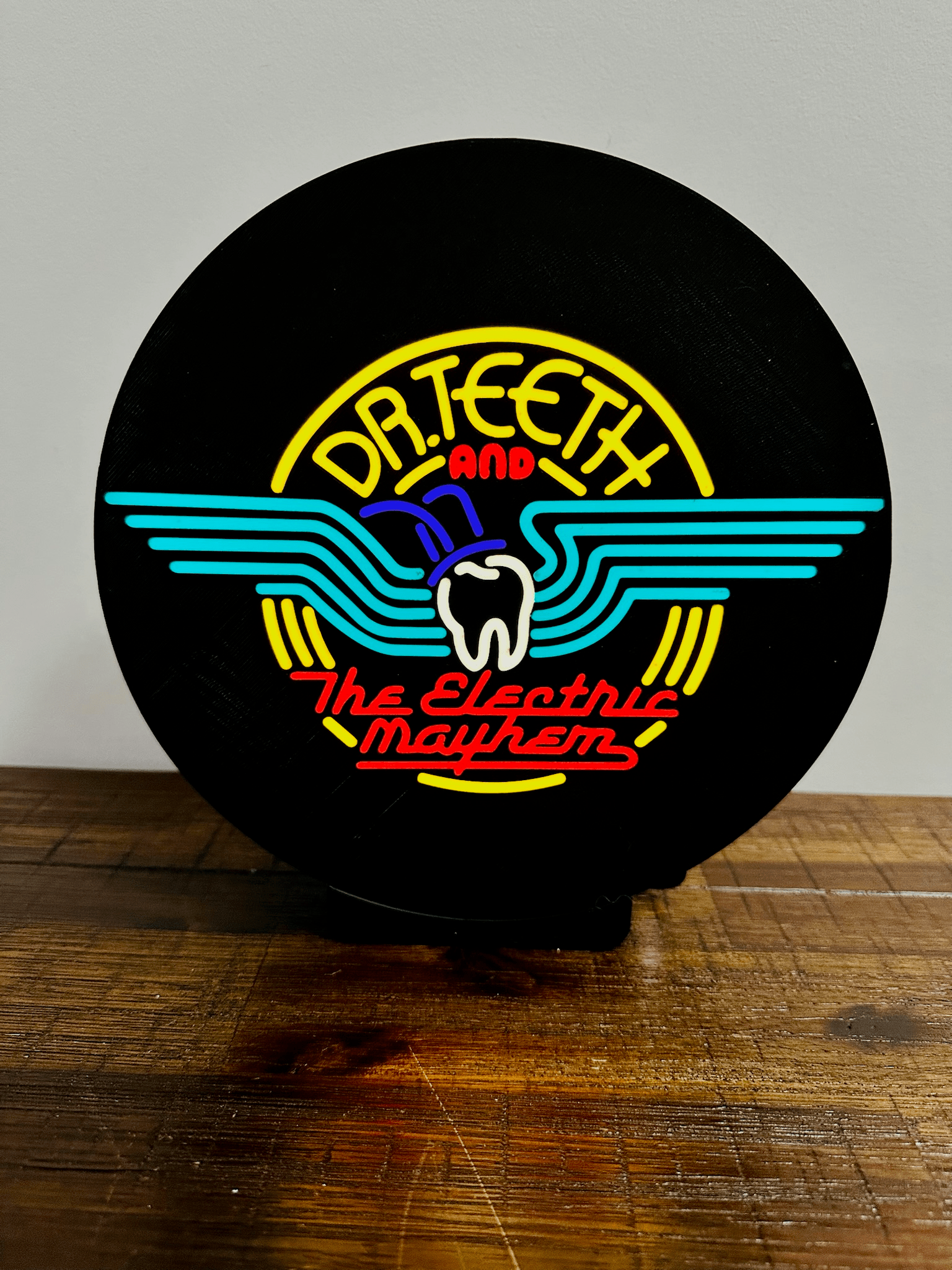 Dr. Teeth and The Electric Mayhem - Light up Sign / Wall Art - USB Powered