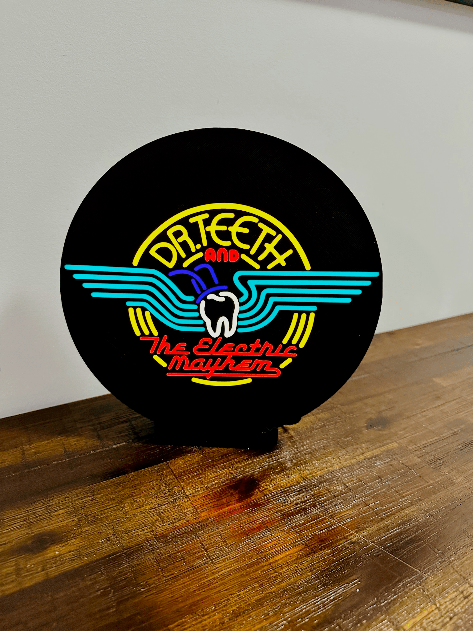 Dr. Teeth and The Electric Mayhem - Light up Sign / Wall Art - USB Powered