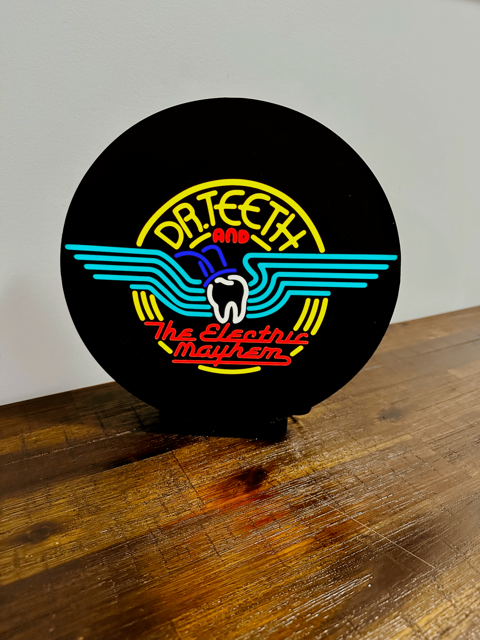Dr. Teeth and The Electric Mayhem - Light up Sign / Wall Art - USB Powered